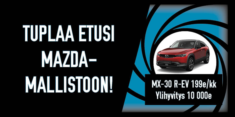 Wetteri Kaarajahti Mazda-edut