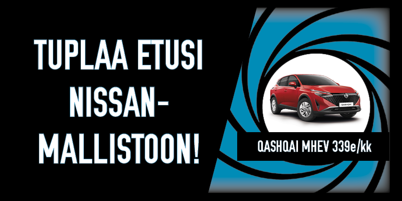 Wetteri Kaarajahti Nissan-edut