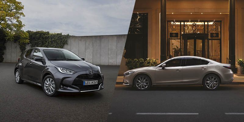 Erä Mazda2- ja Mazda6 -malleja edullisella 0,99% korolla +kulut